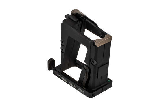 The Stern Defense MAG-ADMP45 AR15 magazine conversion kit features a last round bolt hold open function